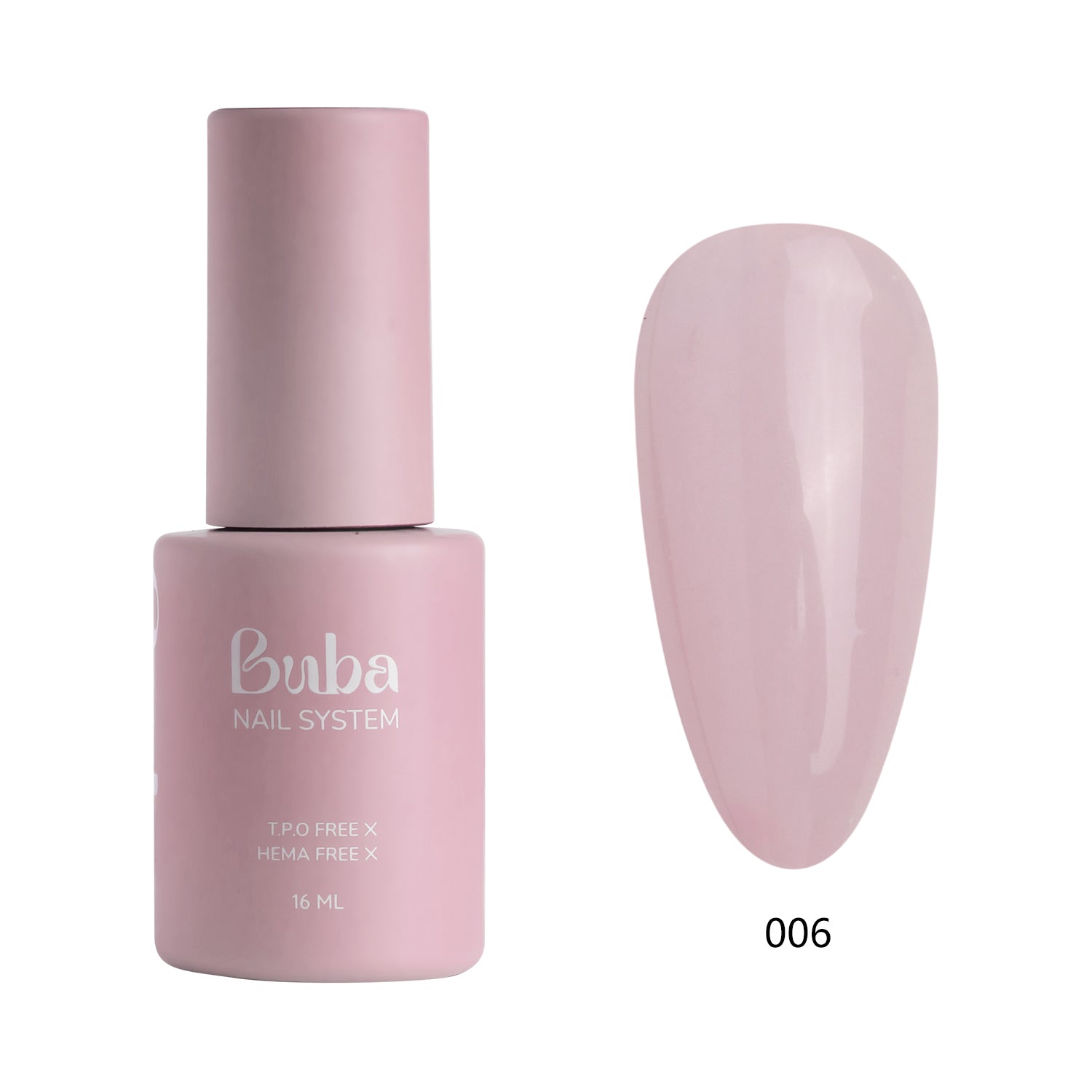 בקבוק לק ג'ל בובה Buba בגוון 006