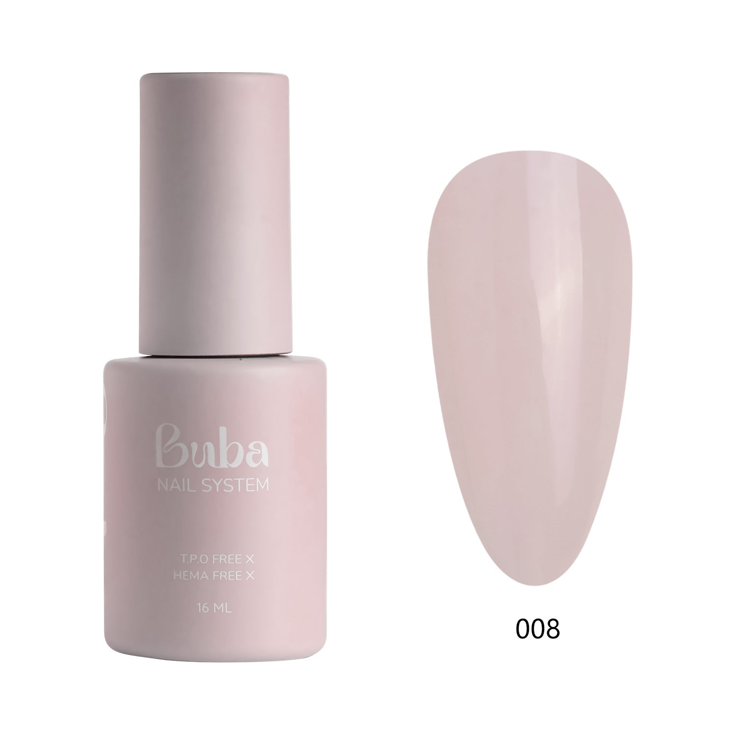 בקבוק לק ג'ל בובה Buba בגוון 008