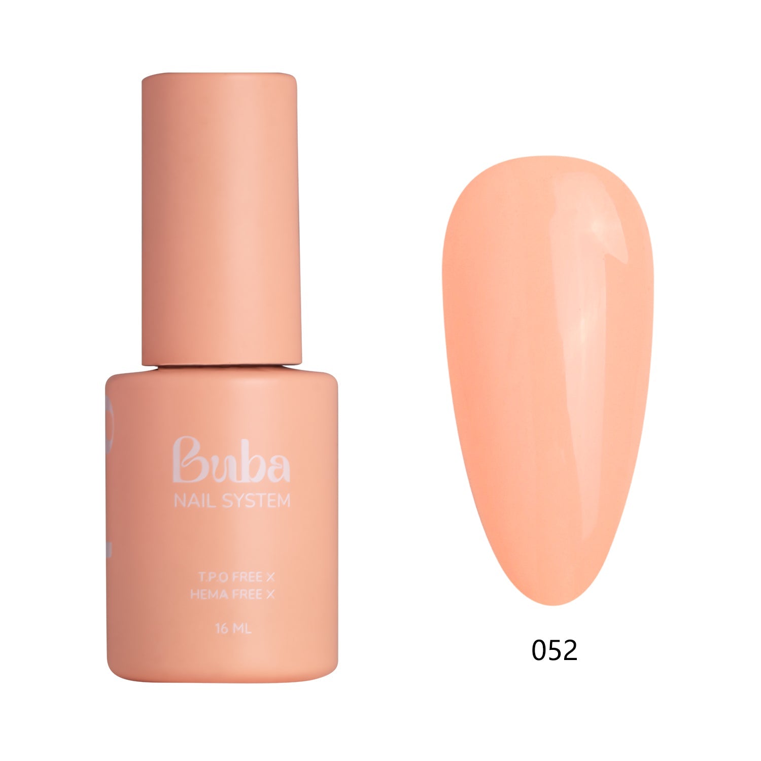 בקבוק לק ג'ל בובה Buba בגוון 052