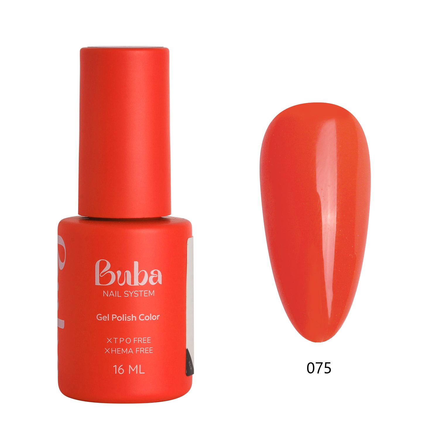 בקבוק לק ג'ל בובה Buba בגוון 075