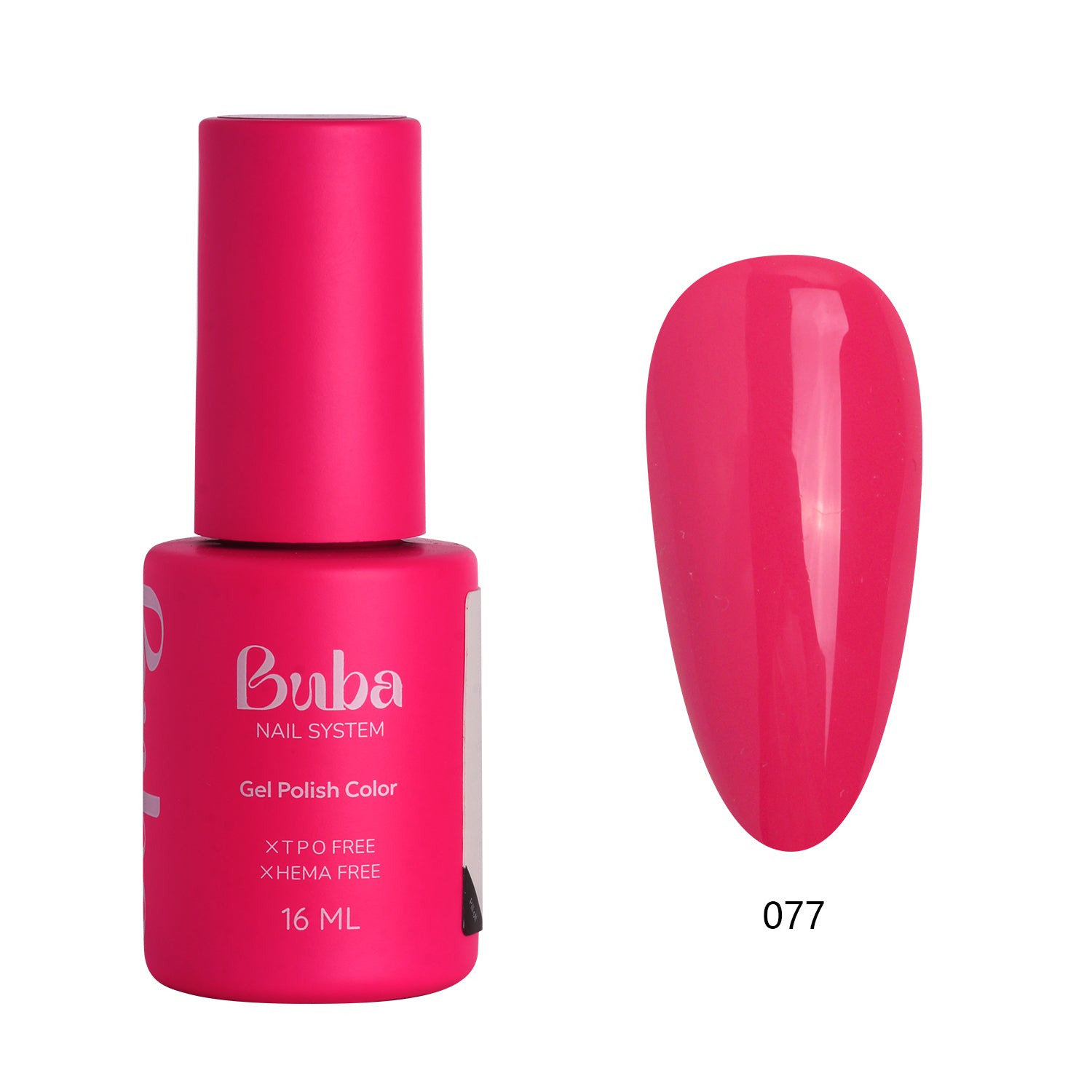 בקבוק לק ג'ל בובה Buba בגוון 077