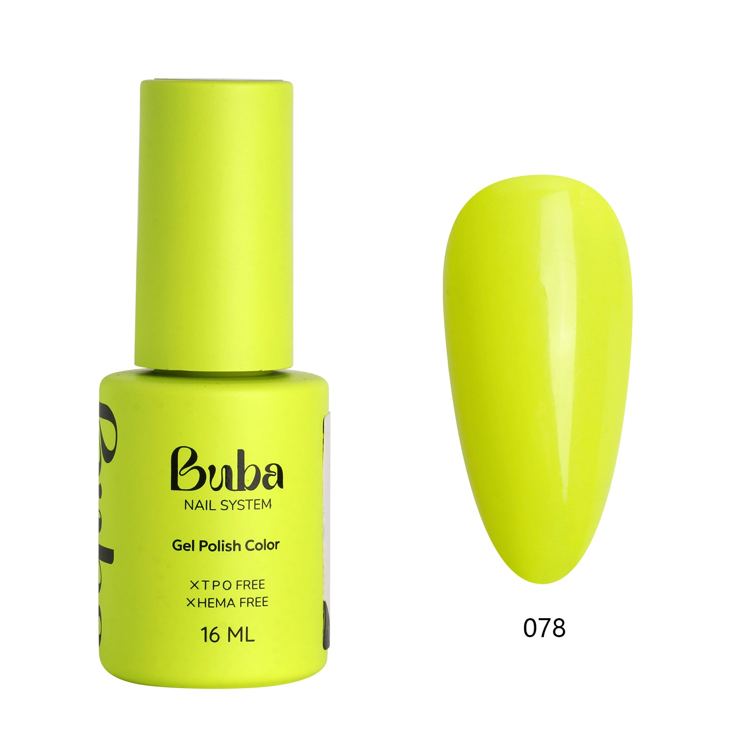 בקבוק לק ג'ל בובה Buba בגוון 078