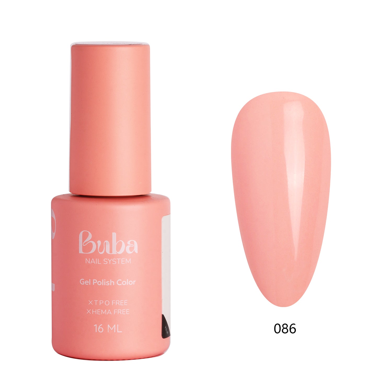 בקבוק לק ג'ל בובה Buba בגוון 086