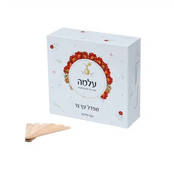 מארז 200 יח' – שפדל עץ צר מקל ארטיק עלמה