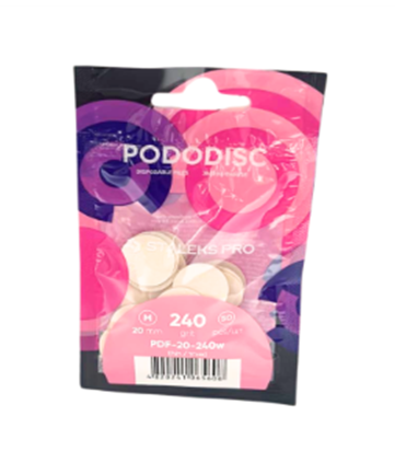 דיסקיות שיוף עדינות גריט 240 ל-Pododisc סטאלקס | 50 יחידות STALEKS PRO