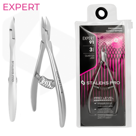 צבתית לקוטיקולה סטאלקס NE-91/3 להב 3 מ"מ | Staleks Pro Expert