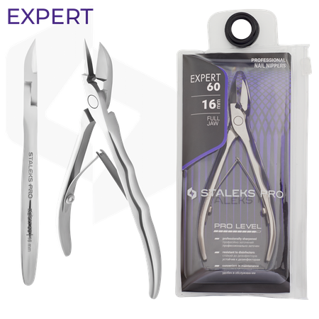 צבתית לציפורניים סטאלקס NE-60/16 להב 16 מ"מ | Staleks Pro Expert