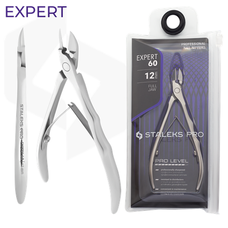צבתית לציפורניים סטאלקס NE-60/12 להב 12 מ"מ | Staleks Pro Expert