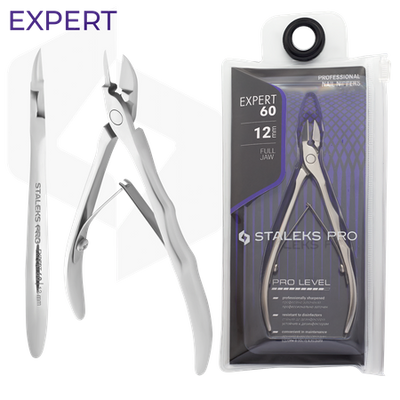 צבתית לציפורניים סטאלקס NE-60/12 להב 12 מ"מ | Staleks Pro Expert