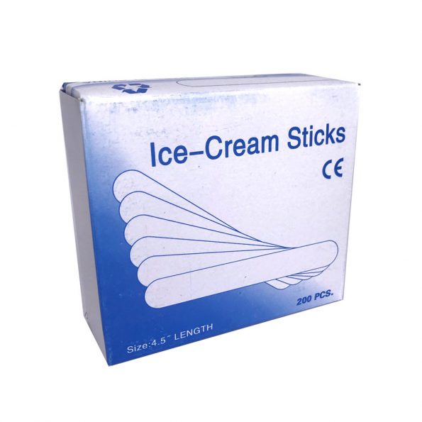 מקלות שפדלים צרים למריחת שעווה בפנים 200 יחידות