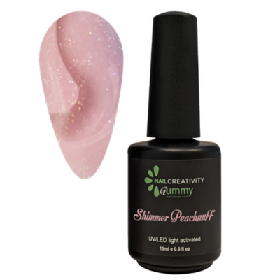 Nail creativity ראבר בייס 15 ml base Gummy shimmer
peachpu